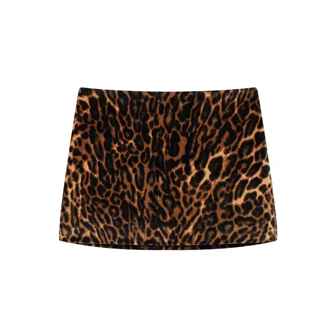 conjunto Tigresa y falda terciopelo