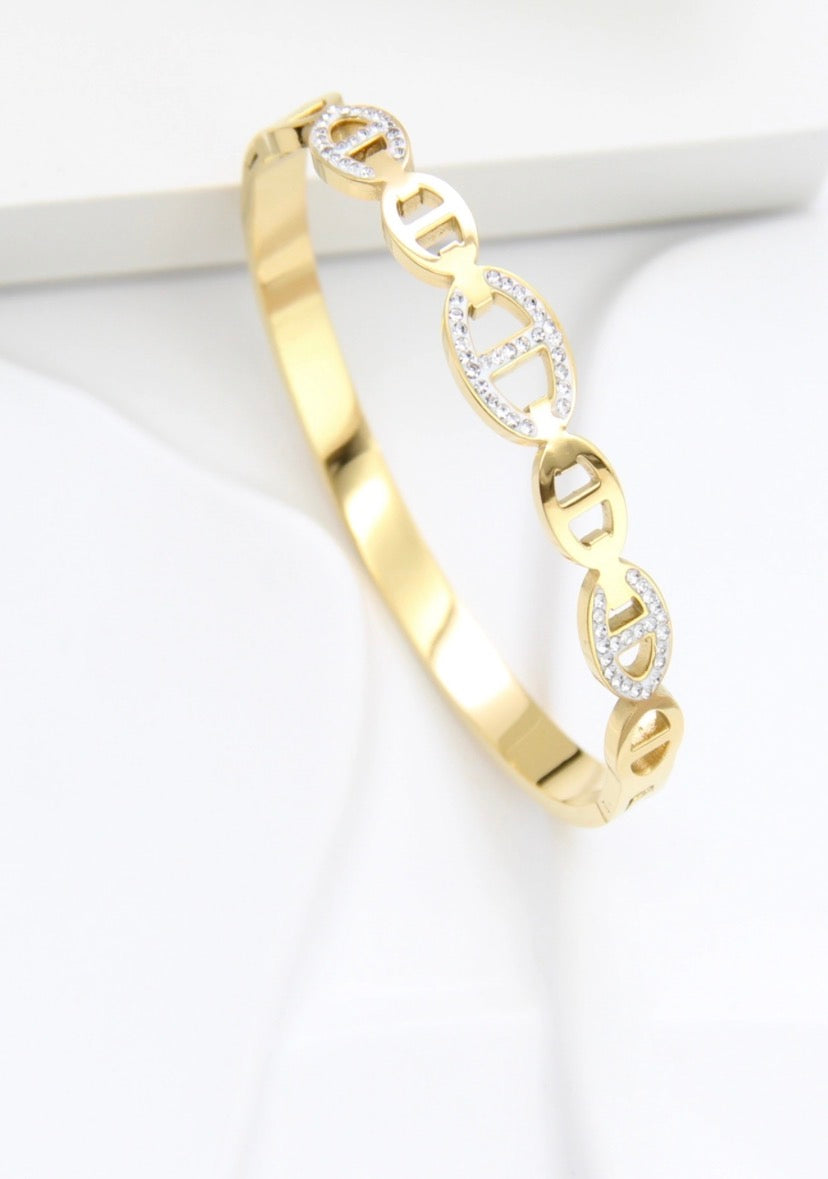 Pulsera estilo cartier brilhos