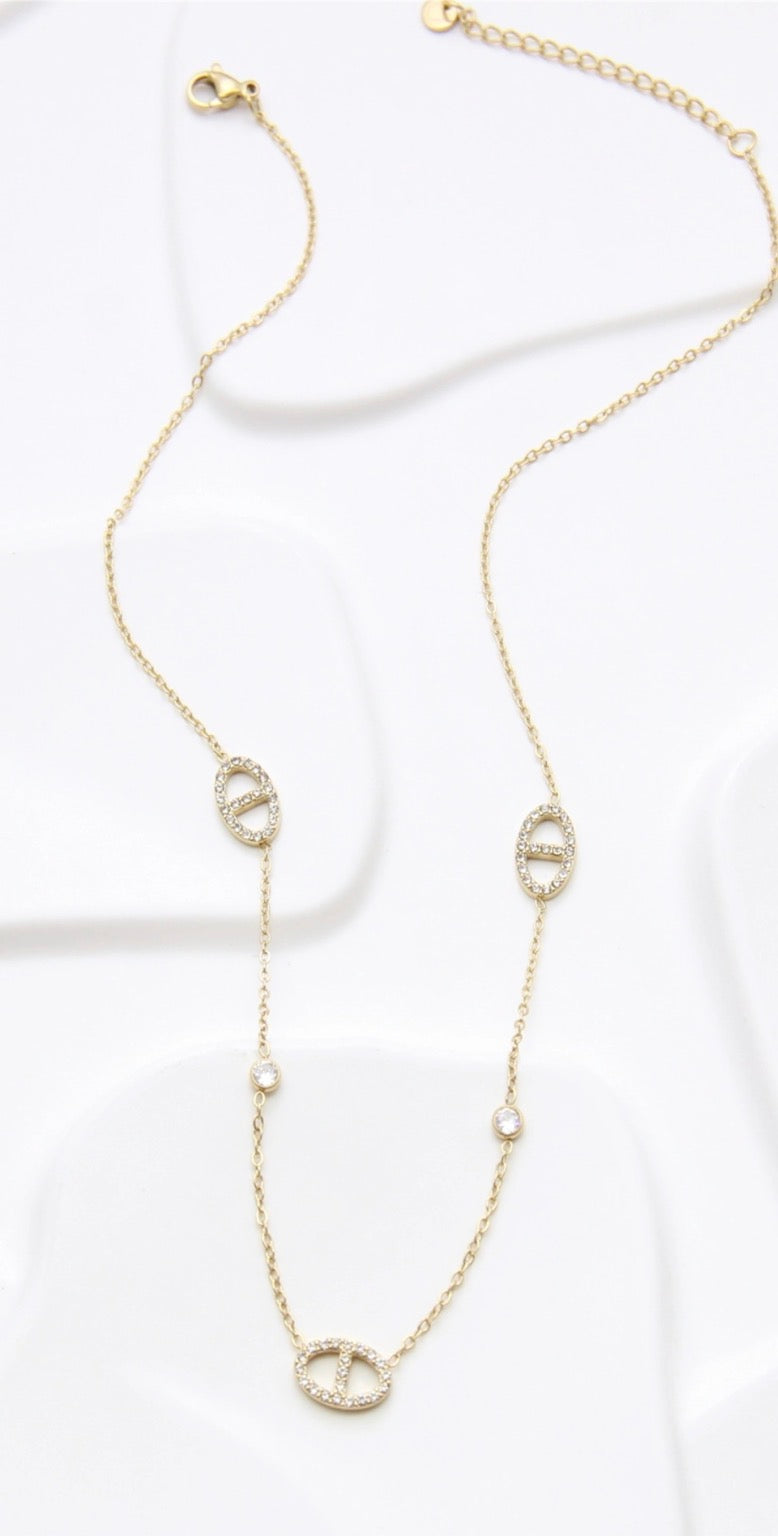 Colar Elegante  Estilo Cartier